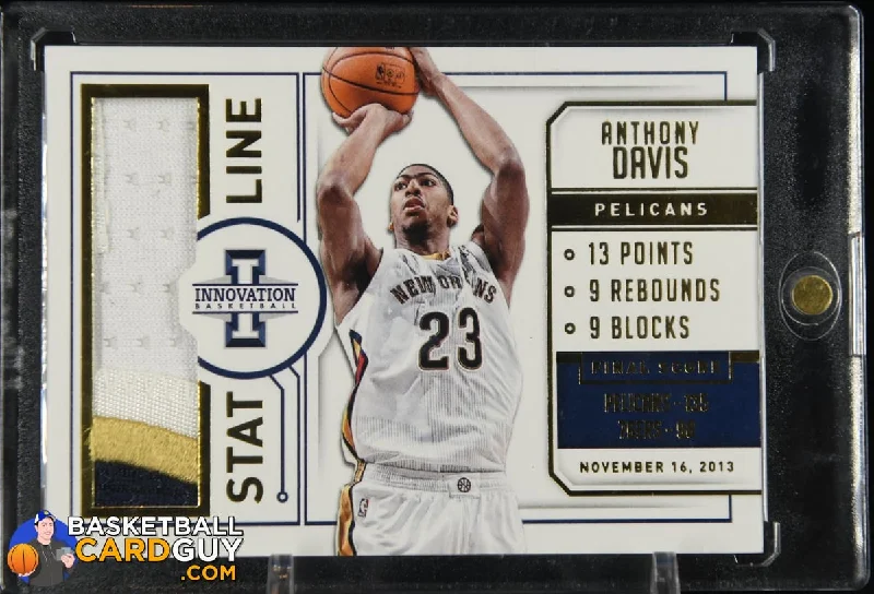 Basketball Jersey For New Releases-2013-14 Innovation Stat Line Jerseys Prime #25 Anthony Davis #/25