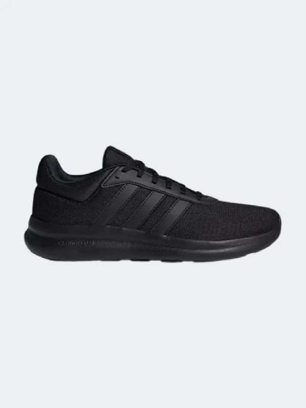 Basketball Shoes With Velcro Straps-Adidas Lite Racer 4 Men Sportswear Shoes Black/Grey