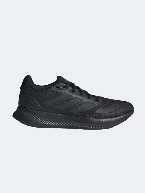 Basketball Shoes For Indoor Courts-Adidas Runfalcon 5 Gs Running Shoes Black