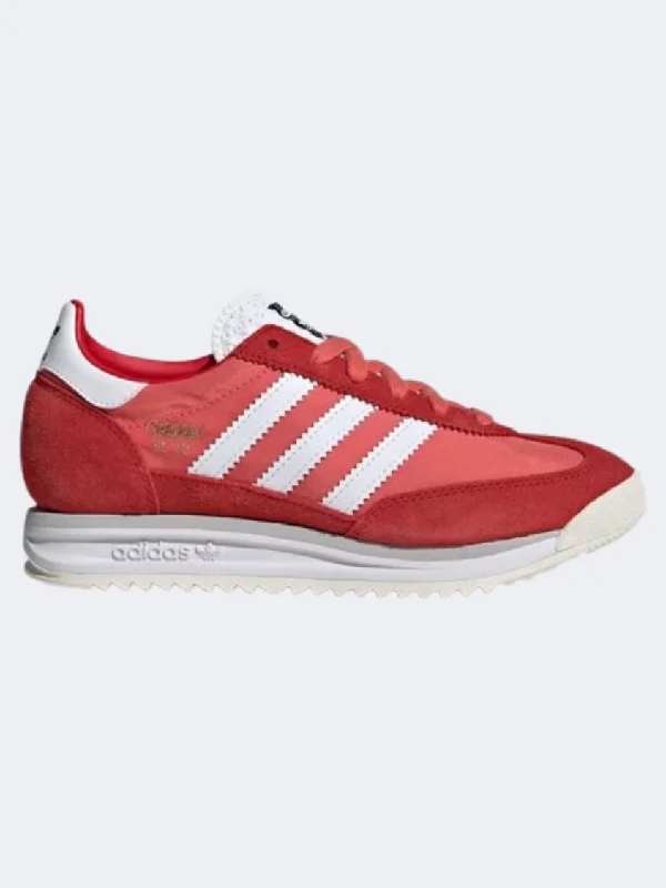 Basketball Shoes For Advanced Players-Adidas Sl 72 Gs-Girls Originals Shoes Scarlet/White