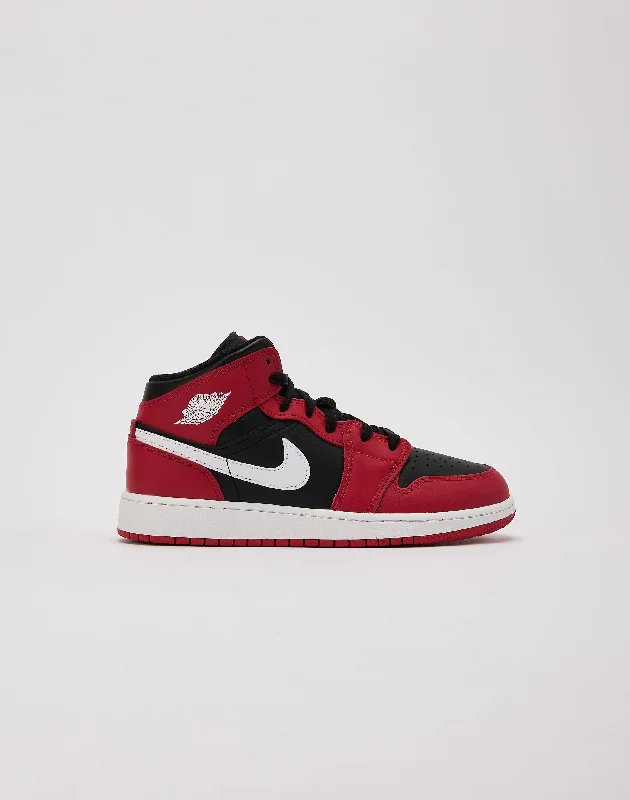 Basketball Shoes With Flexible Soles-Jordan Air Jordan 1 Mid Grade-School