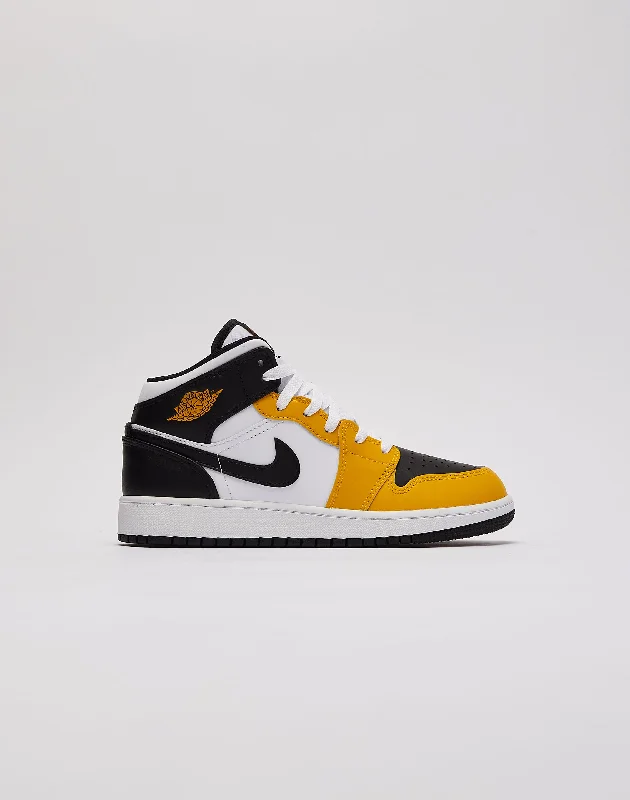 Basketball Shoes With Lace-Up Style-Jordan Air Jordan 1 Mid Grade-School