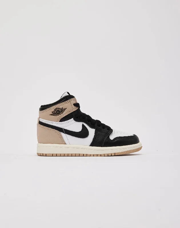 Basketball Shoes For Agility-Jordan Air Jordan 1 Retro High OG 'Latte' Pre-School