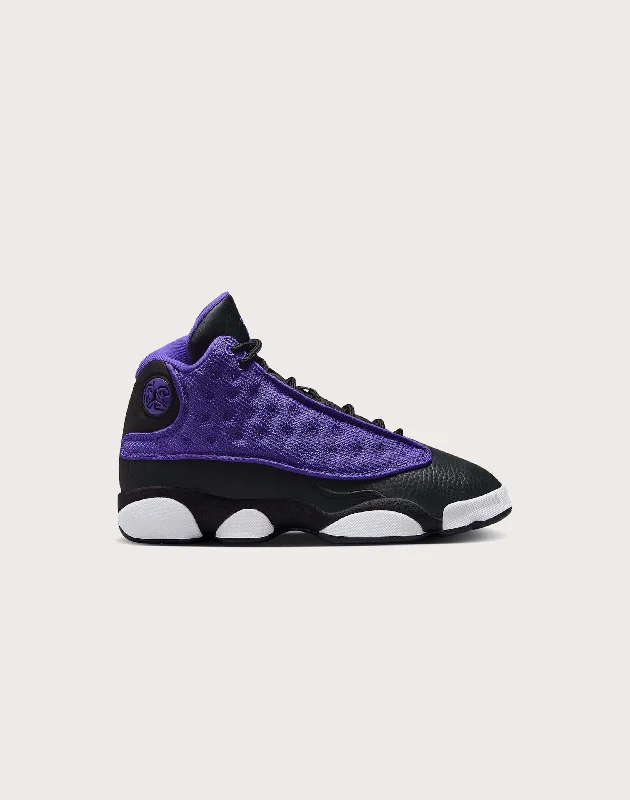 Basketball Shoes With Breathable Mesh-Jordan Air Jordan 13 Retro 'Purple Venom’ Grade-School