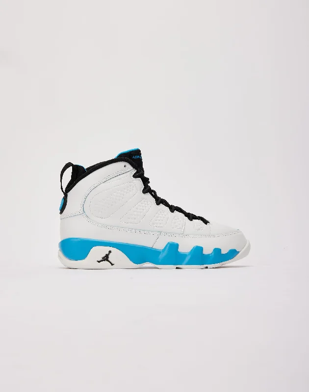 Basketball Shoes With Flexible Soles-Jordan Air Jordan 9 Retro 'Powder Blue' Grade-School