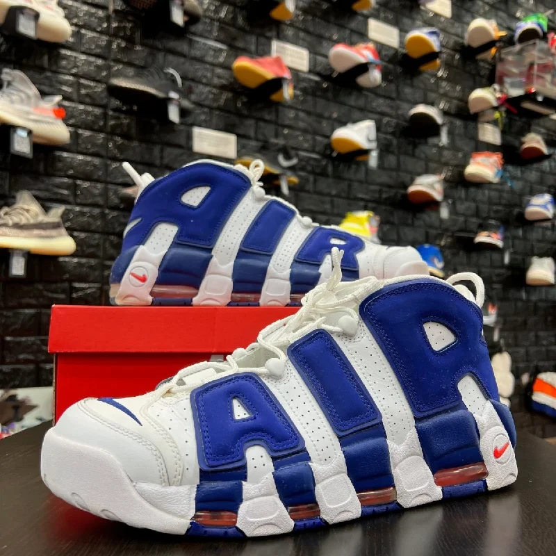 Basketball Shoes With Heel Cushion-Air More Uptempo 'Knicks' - Gently Enjoyed (Used) Men 13