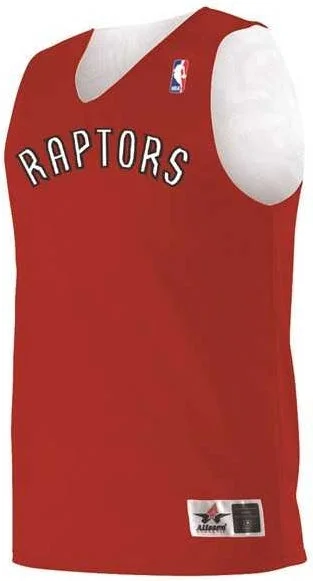 Basketball Jersey For High Intensity-Alleson Athletic A115LA Adult NBA Logo'd Reversible Jersey - Toronto Raptors