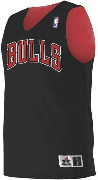 Basketball Jersey For Memorabilia-Alleson Athletic A115LY Youth NBA Logo'd Reversible Jersey - Chicago Bulls