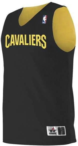 Basketball Jersey For Streetwear-Alleson Athletic A115LY Youth NBA Logo'd Reversible Jersey - Cleveland Cavaliers