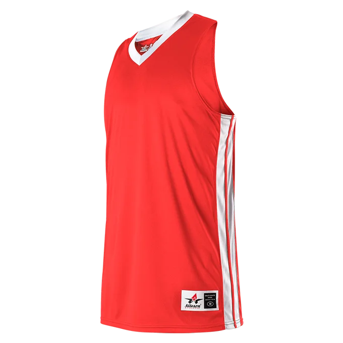 Basketball Jersey With Glow Accents-Alleson Women's Single Ply Basketball Jersey