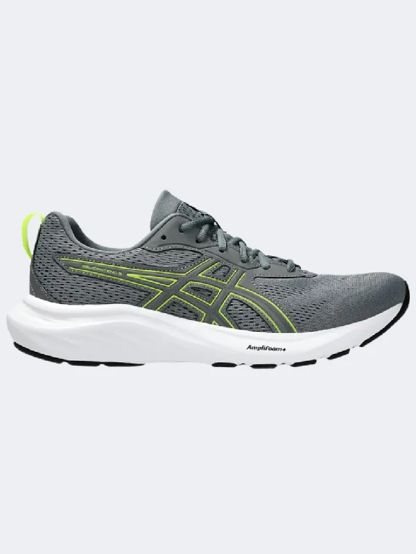 Basketball Shoes With Flexible Soles-Asics Gel Contend 9 Men Running Shoes Steel Grey/Yellow