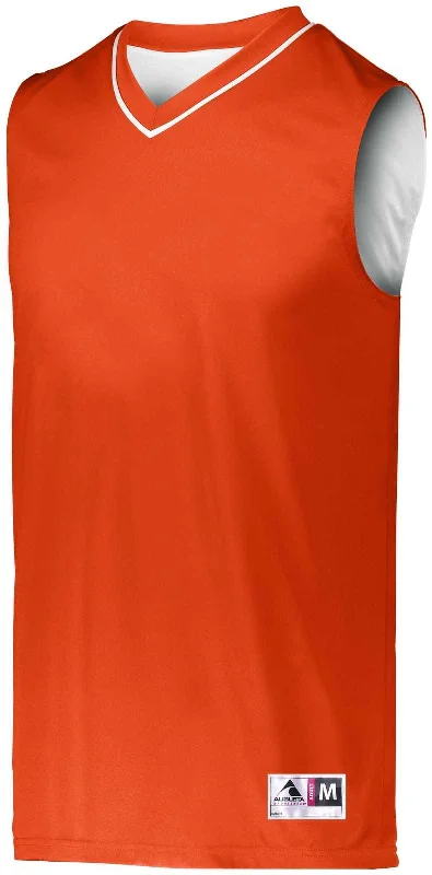 Basketball Jersey For Black Friday-Augusta 152 Reversible Two-Color Jersey - Orange White