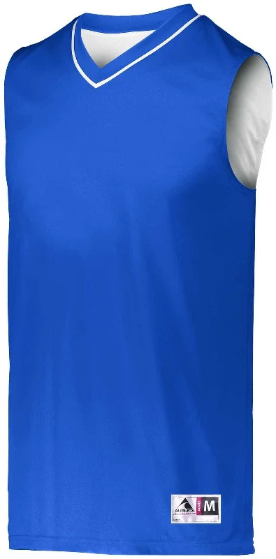 Basketball Jersey For Online Stores-Augusta 152 Reversible Two-Color Jersey - Royal White