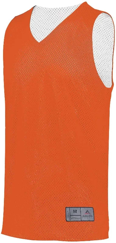 Basketball Jersey With Backorder Options-Augusta 161 Tricot Mesh Reversible Jersey 2.0 - Orange White