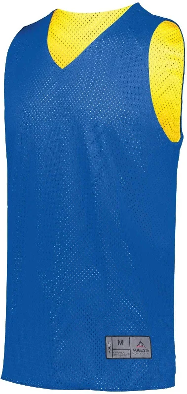 Basketball Jersey With Summer Vibes-Augusta 161 Tricot Mesh Reversible Jersey 2.0 - Royal Gold