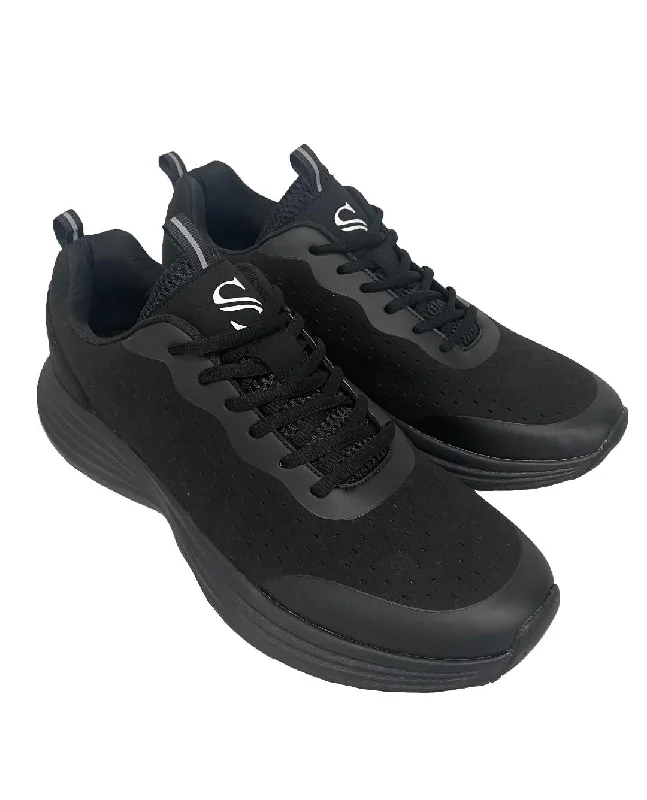 Basketball Shoes For Big Men-BKS-CS2 - "NEW" Smitty Court Maxx 1 - All-Black Court Shoe