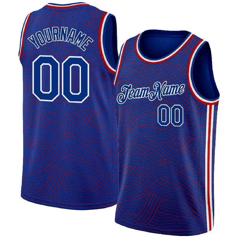 Basketball Jersey For Pre-Order Deals-Custom Royal Red-White Authentic City Edition Basketball Jersey