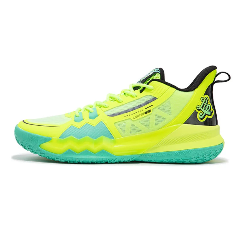 Basketball Shoes With Futuristic Design-BURNING FORCE 4.0: Bright Yellow/Green