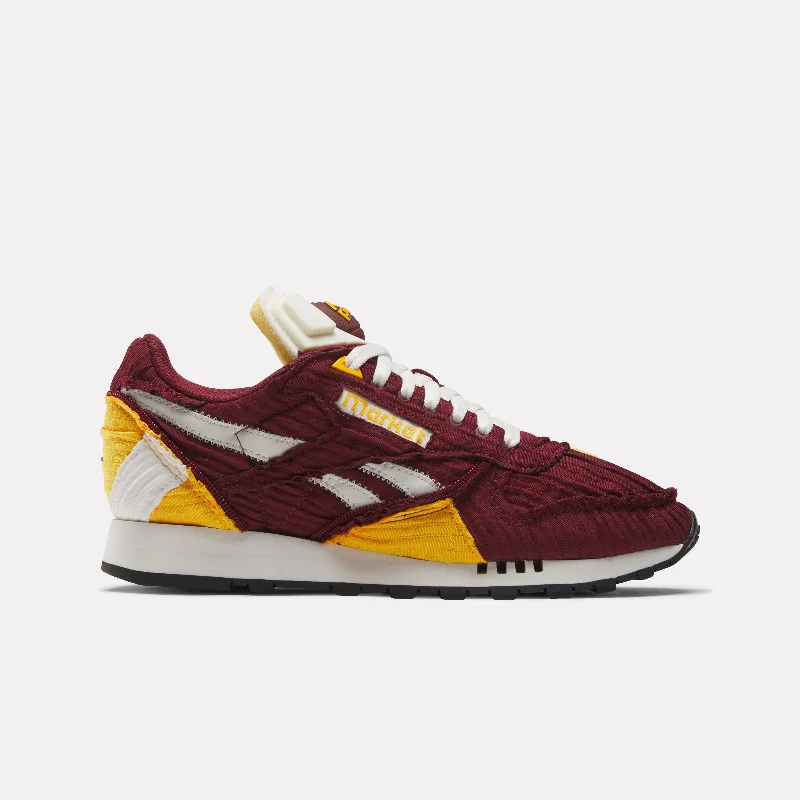 Basketball Shoes For Point Guards-Reebok X Market Classic Leather Pump Classicburgundy/Collgold/Chalk