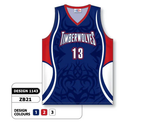 Basketball Jersey With Moisture-Wicking-Athletic Knit Custom Sublimated Basketball Jersey Design 1143