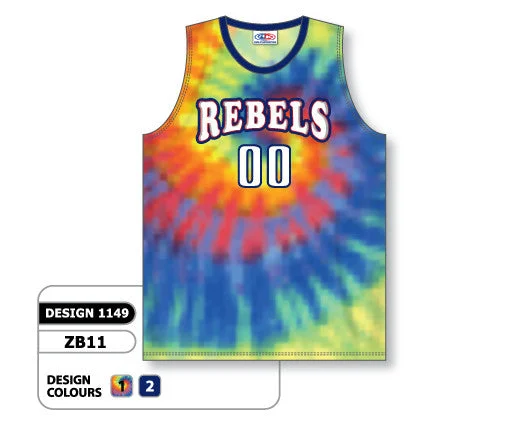 Basketball Jersey With 70s Flair-Athletic Knit Custom Sublimated Basketball Jersey Design 1149