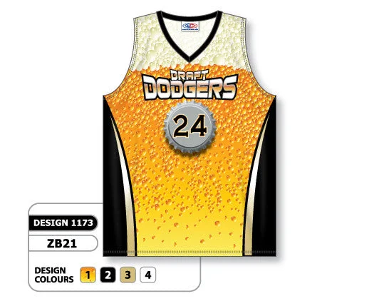 Basketball Jersey With Relaxed Fit-Athletic Knit Custom Sublimated Basketball Jersey Design 1173