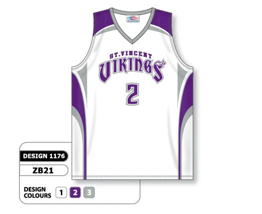 Basketball Jersey With Personalized Fit-Athletic Knit Custom Sublimated Basketball Jersey Design 1176