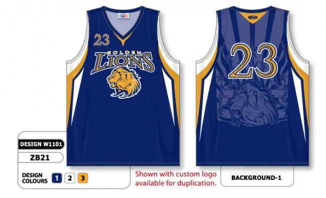 Basketball Jersey With Celebrity Wears-Athletic Knit Custom Sublimated Basketball Jersey Design W1101