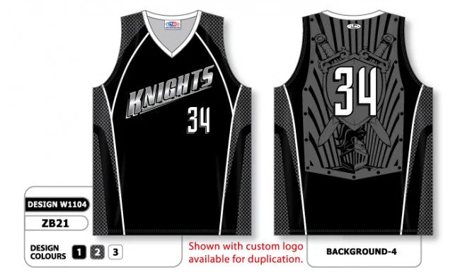 Basketball Jersey With High Ratings-Athletic Knit Custom Sublimated Basketball Jersey Design W1104