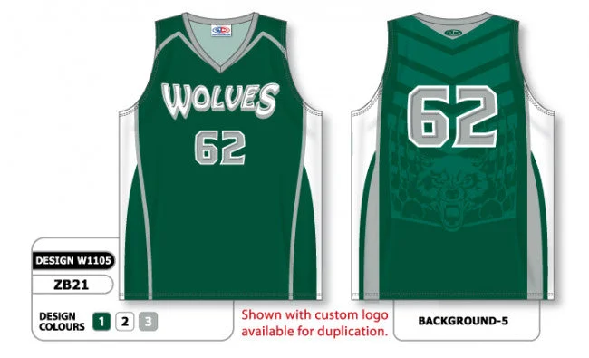 Basketball Jersey With Free Shipping-Athletic Knit Custom Sublimated Basketball Jersey Design W1105