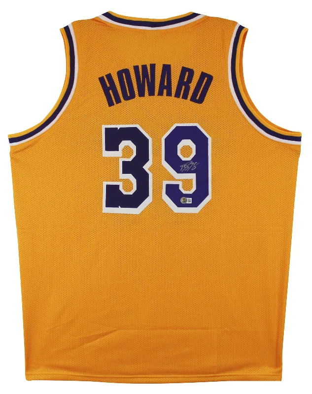 Basketball Jersey For High Intensity-Dwight Howard Authentic Signed Yellow Pro Style Jersey Autographed BAS Witnessed