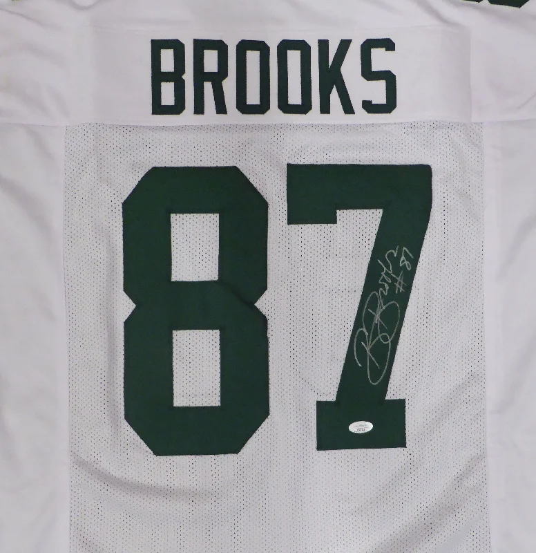 Basketball Jersey With Replica Designs-Green Bay Packers Robert Brooks Autographed White Jersey JSA #AU43226