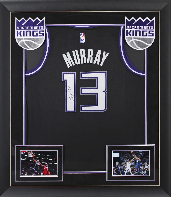 Basketball Jersey For Winter Tournaments-Kings Keegan Murray Authentic Signed Black Nike Framed Jersey JSA #AR73559