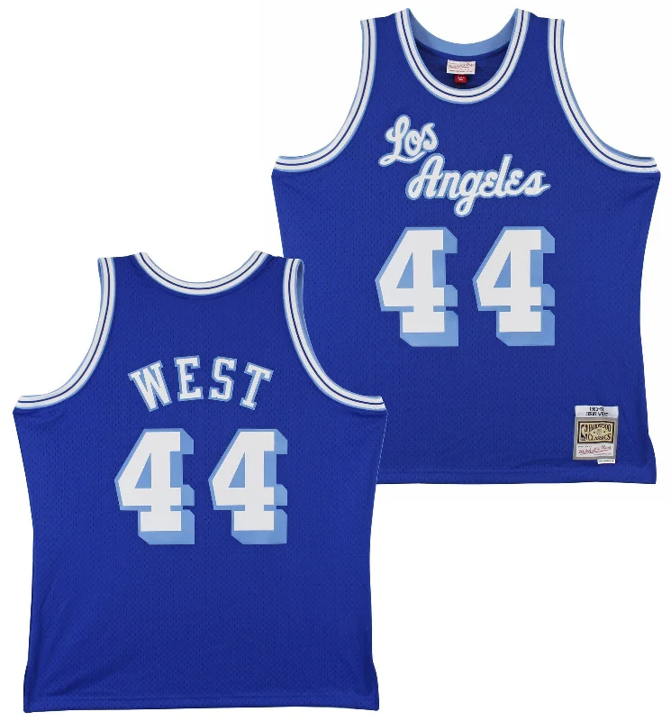 Basketball Jersey For Ventilation-Lakers Jerry West Blue 1960-61 Mitchell & Ness HWC Swingman Jersey Un-signed