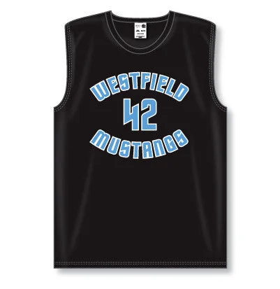 Basketball Jersey For College Fans-Athletic Knit Muscle Cut Basketball Game Jersey