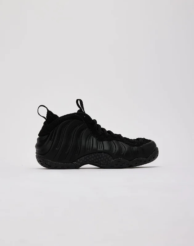 Basketball Shoes With Shock Absorption-Nike Air Foamposite One 'Black' Grade-School