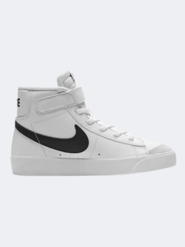 Basketball Shoes With Stylish Laces-Nike Blazer 77 Ps Boys Lifestyle Shoes White/Orange/Black