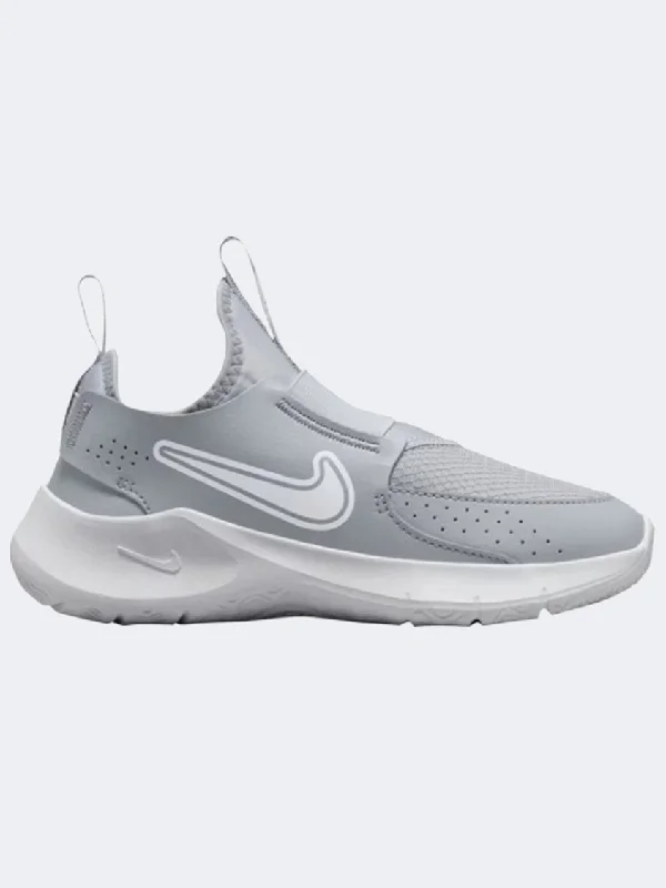 Basketball Shoes With Slip-On Design-Nike Flex Runner 3 Ps-Boys Running Shoes Wolf Grey/White