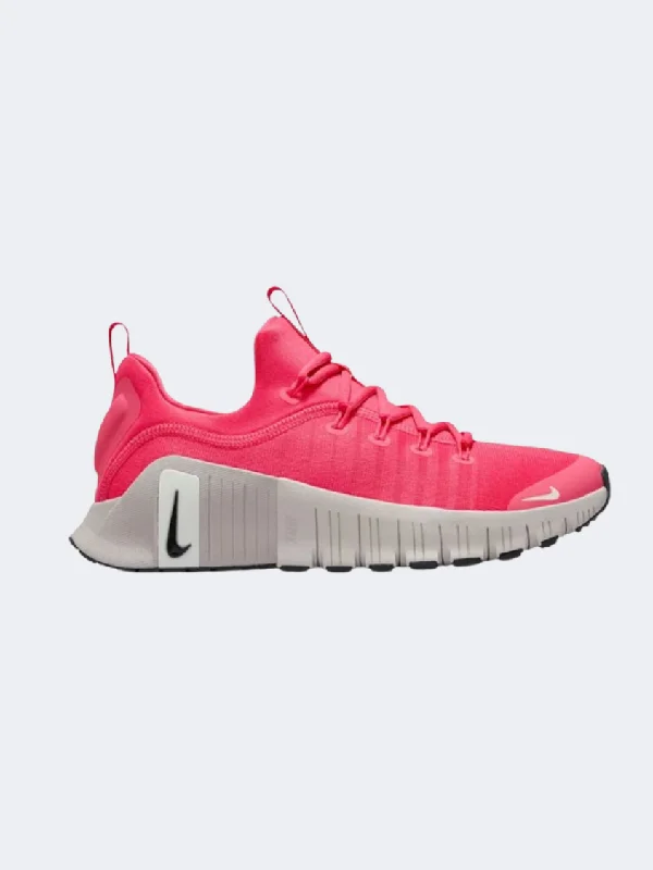 Basketball Shoes With Nike Logo-Nike Free Metcon 6 Women Training Shoes Pink/Ivory/Black