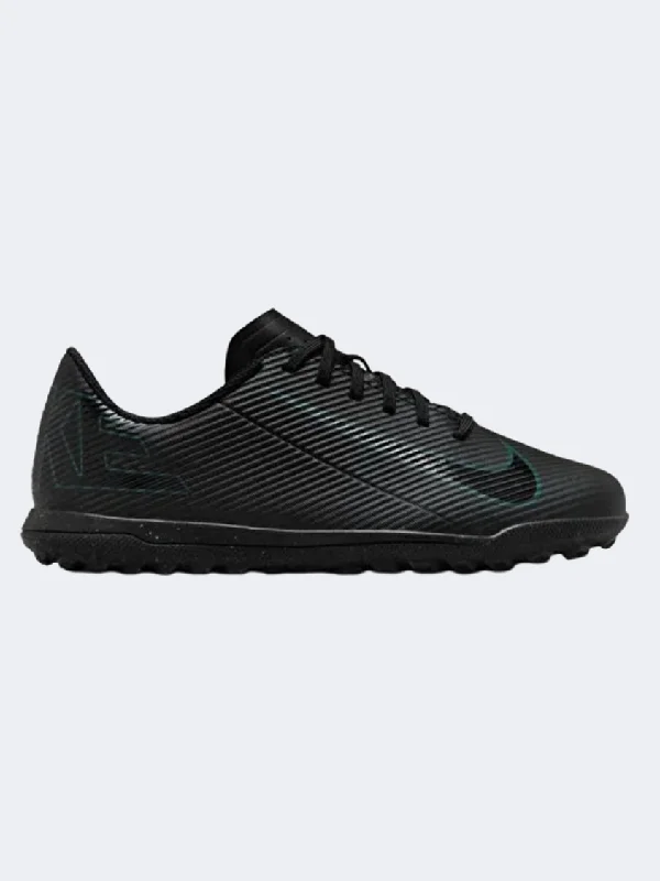 Basketball Shoes With Sleek Designs-Nike Mercurial Vapor 16 Club Gs-Boys Football Shoes Black/Deep Jungle