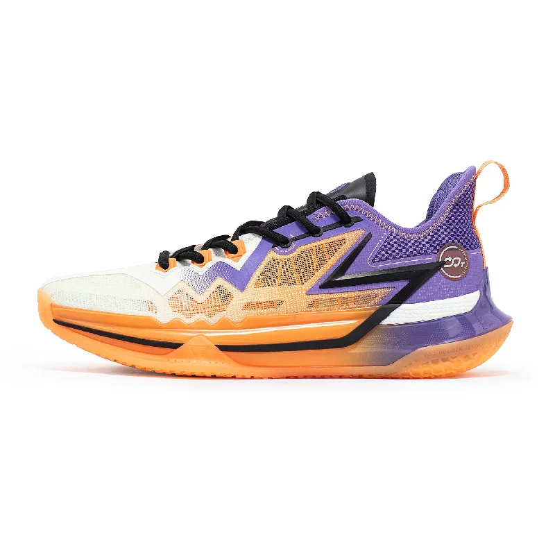 Basketball Shoes For Durability-BIG3 FUTURE CQT: Orange / Purple