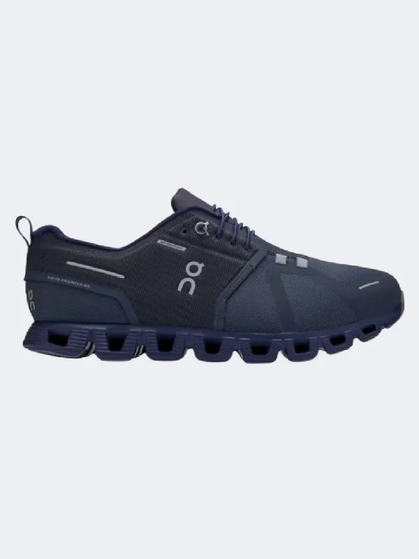 Basketball Shoes For Explosive Moves-On Cloud 5 Waterproof Men Lifestyle Shoes Navy/Ink