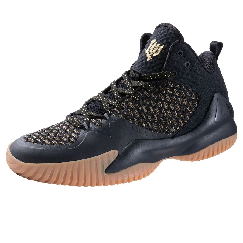 Basketball Shoes With Classic Look-PEAK Basketball Shoes Lou Williams Streetball Master Black Brown