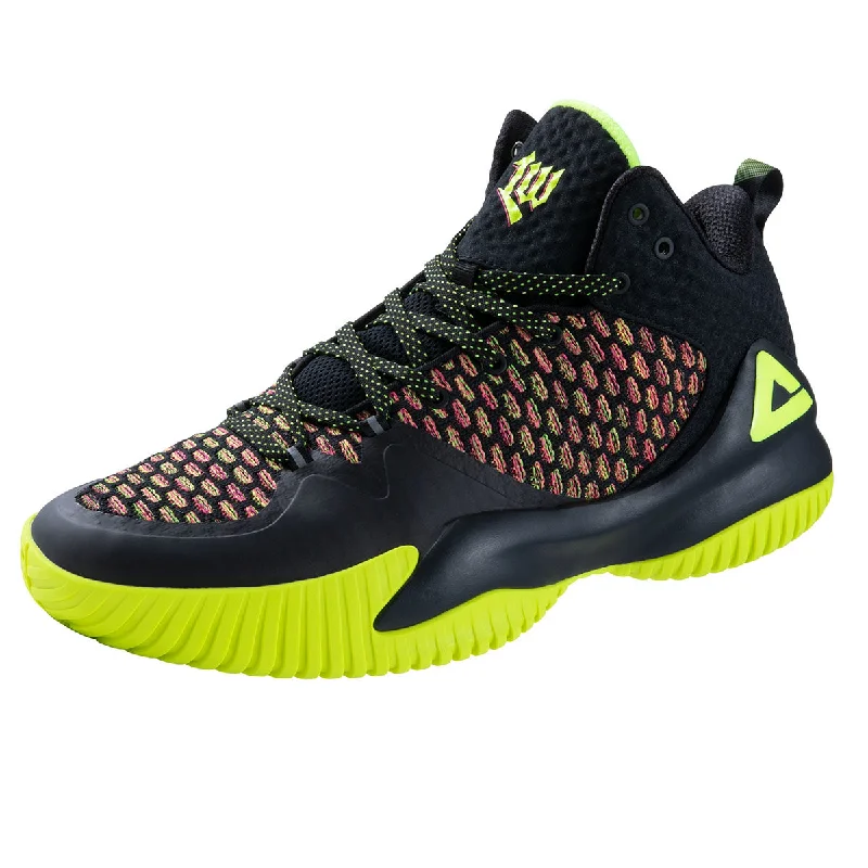 Basketball Shoes With Energy Return-PEAK Basketball Shoes Lou Williams Streetball Master  Fluorescent Yellow