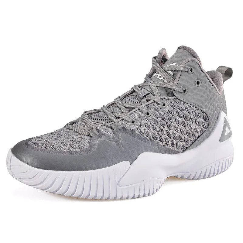 Basketball Shoes By Under Armour-PEAK Basketball Shoes Lou Williams Streetball Master Grey