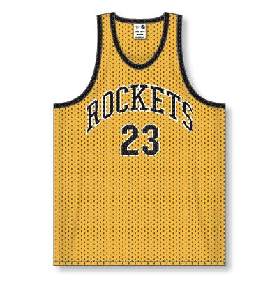 Basketball Jersey With Quick-Dry Tech-Athletic Knit Polymesh Tank Style Basketball Jersey