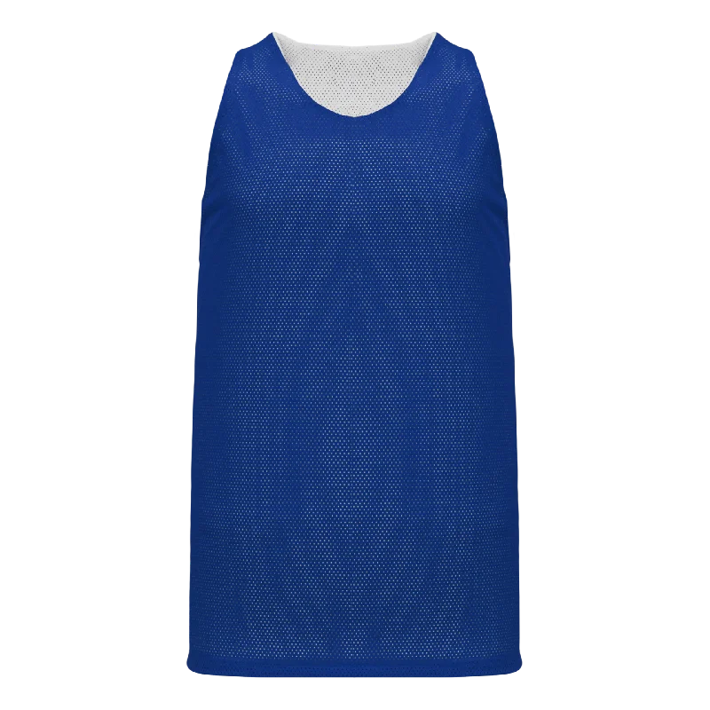 Basketball Jersey For Hot Weather-Athletic Knit Polymesh Reversible Basketball Jersey