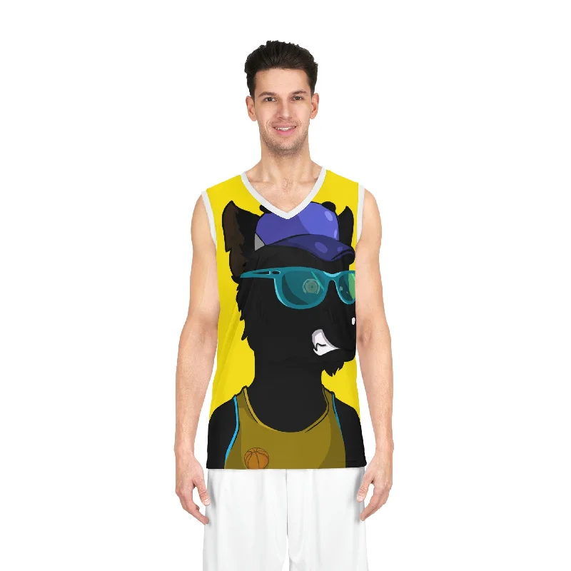 Basketball Jersey With Authentic Tags-Sport Anime Cartoon Character Wolf Basketball Jersey