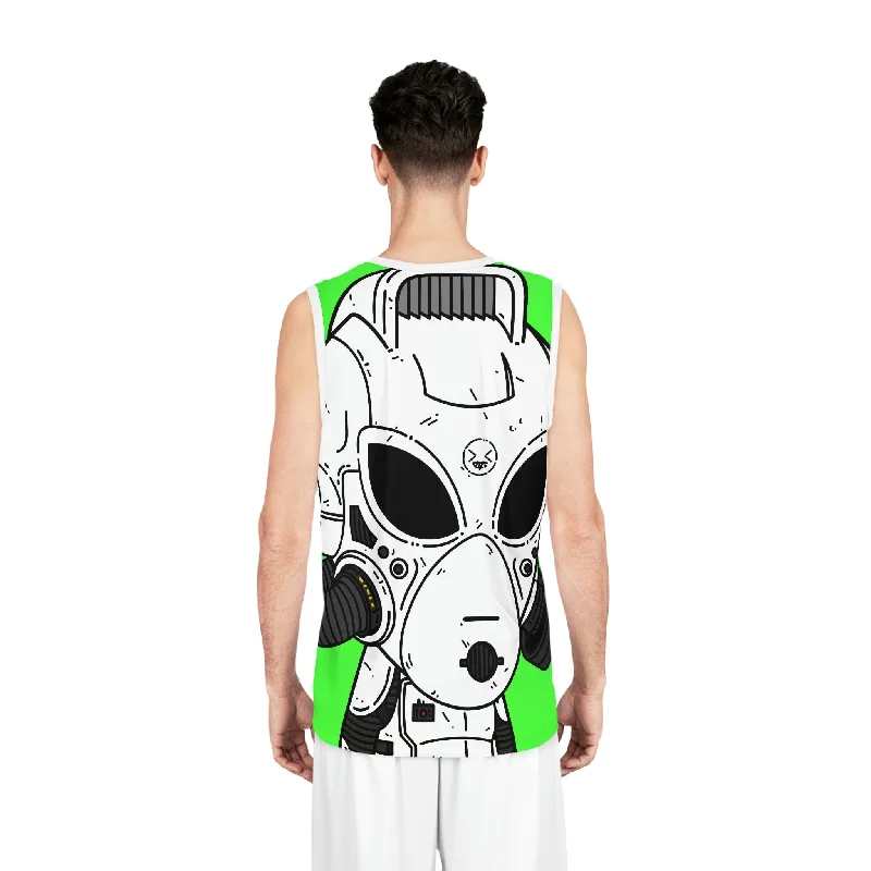 Basketball Jersey With Bold Branding-The Lol Visitor Alien Basketball Jersey