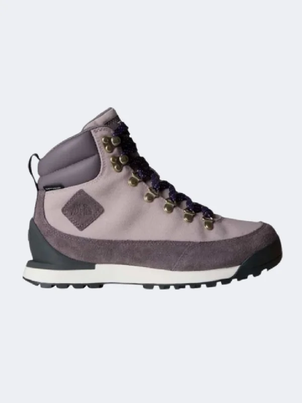 Basketball Shoes With Cushioning-The North Face Back To Berkeley Iv Waterproof Women Lifestyle Shoes Misty Grey